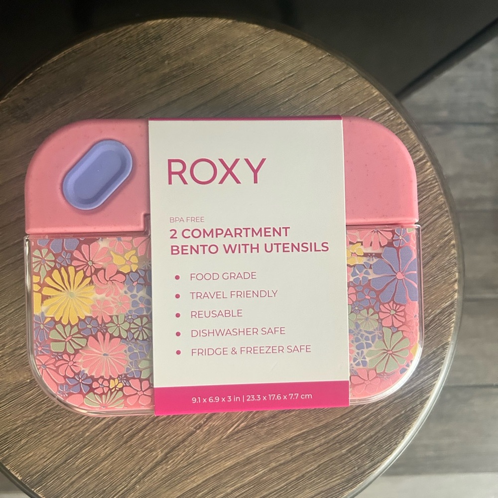 Roxy Pink and Purple Floral Bento Box